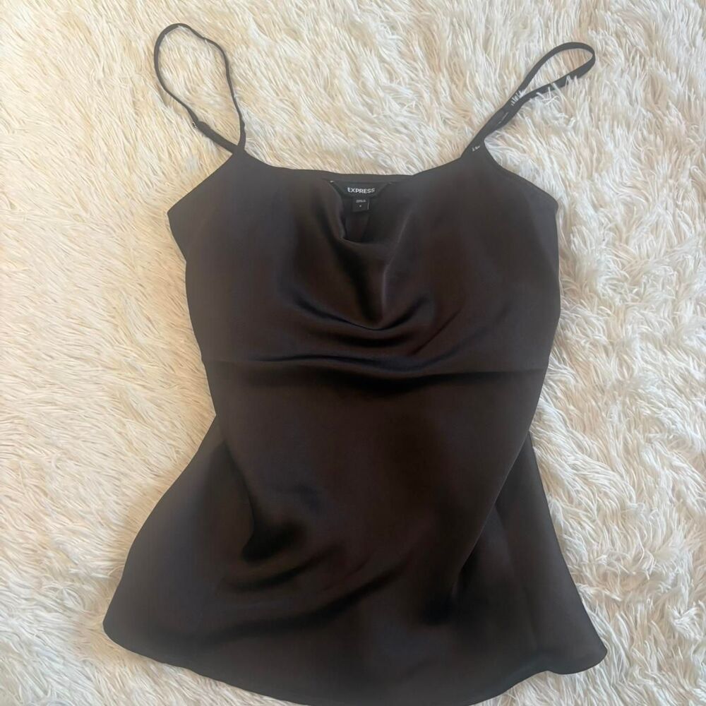 Express Women's Black and Brown Blouse